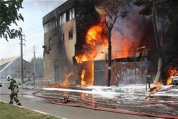 آتش سوزی در کارخانه ها